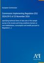 Text: "European Commission, Commission Implementing Regulation (EU) 2024/2915 of 25 November 2024." Blauer Hintergrund. 