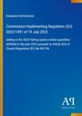 Titel: "Commission Implementing Regulation (EU) 2023/1491"; blauer Hintergrund; Logo unten rechts.