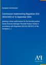 Text: "European Commission, Commission Implementing Regulation (EU) 2024/2432". Blaues Cover mit weißem Text.