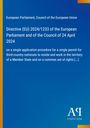 Text in Weiß auf Blau: EU-Richtlinie zur Erlaubnis für Drittstaatsangehörige. Rechts unten: Logo "AQ" Antiphon Verlag.