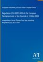 "Regulation (EU) 2023/955" und "establishing a Social Climate Fund". Blaue Fläche mit Logo unten rechts.