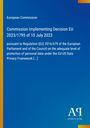 "Commission Implementing Decision EU 2023/1795 of 10 July 2023." Blaues Cover mit gelbem Streifen links. Logo "AR" unten rechts.