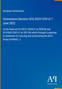 Oben: "European Commission", darunter "Commission Decision (EU) 2023/1229 of 7 June 2022". Unten ein Logo von "Antiphon Verlag".