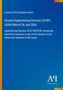 Council of the European Union: Entscheid zu restriktiven Maßnahmen gegen die DR Kongo. Blaues Dokument. Logo unten rechts.