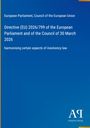 Directive 2026/799 der EU über Insolvenzrechtsharmonisierung, herausgegeben von Antiphon Verlag; blauer Hintergrund.