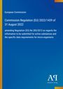 Text zur EU-Verordnung mit Datum 31. August 2022, blaue Farbe mit gelbem Streifen links, Logo „AR Antiphon Verlag“ unten rechts.
