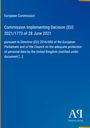 Text: "Commission Implementing Decision (EU) 2021/1773 of 28 June 2021." Ein blaues Cover mit weißem Text.
