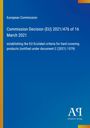 Text: Entscheidung der Kommission, Kriterien für das EU-Umweltzeichen. Blaues Cover mit Logo "AR Antiphon Verlag".