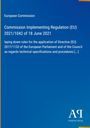 Text: "European Commission, Commission Implementing Regulation (EU) 2021/1042 of 18 June 2021." Unten rechts "Antiphon Verlag".