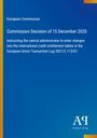 Text: "European Commission, Commission Decision of 15 December 2020". Dunkelblauer Hintergrund, Logo unten.