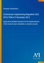 "Commission Implementing Regulation (EU) 2015/1998", blauer Hintergrund, Logo "Antiphon Verlag" unten.