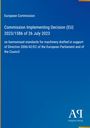 Text: "European Commission, Commission Implementing Decision (EU) 2023/1586 of 26 July 2023". Blaues Cover mit gelbem Rand.