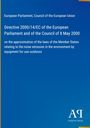 Richtlinie 2000/14/EG des Europäischen Parlaments zur Geräuschemission im Freien. Blaues Cover, Antiphon Verlag-Logo.