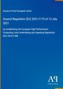 Text über EU-Richtlinie (2021/1173) zur Hochleistungsrechentechnik. Blaues Design mit Antiphon Verlag Logo.