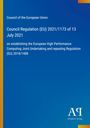 Council Regulation (EU) 2021/1173. Blaues Cover, links gelber Streifen, unten Logo "AR Antiphon Verlag".