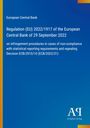 Europäische Zentralbank, Verordnung (EU) 2022/1917 vom 29. September 2022. Blau mit gelbem Rand. Antiphon Verlag-Logo.