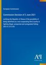 "Commission Decision of 2 June 2021. Mitteilung an Ghana über illegale Fischerei. Blauer Hintergrund."