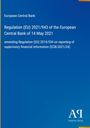 Auf blauem Hintergrund steht: "Regulation (EU) 2021/943 of the European Central Bank of 14 May 2021."