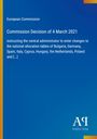Text oben: “European Commission. Commission Decision of 4 March 2021.” Unten: Logo “AQ Antiphon Verlag” auf blauem Hintergrund.