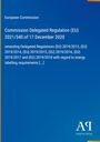 Text: Commission Delegated Regulation (EU) 2021/340 of 17 December 2020. Blau mit weißem Text und Verlagslogo unten.