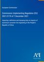 Text oben: "European Commission" und darunter lange Regelung zur Antidumping-Zollverordnung. Unten rechts ein Logo.