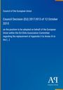 Council Decision (EU) 2017/813 vom 12. Oktober 2015, EU-Chile Association Committee, blauer Hintergrund, Logo unten.