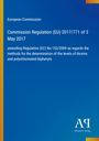 „Commission Regulation (EU) 2017/771 of 3 May 2017“ auf blauem Hintergrund, Logo unten rechts.