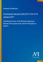 EU-Kommission Entscheidung 2017/123 zur Änderung des Annexes zum Währungsabkommen zwischen EU und Andorra.