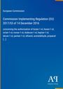 Text: EU-Verordnung zur Genehmigung chemischer Stoffe. Design: Blau mit weißem Text und gelben Akzenten.