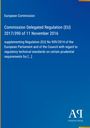 Text: "European Commission. Commission Delegated Regulation (EU) 2017/390 of 11 November 2016." Blauer Hintergrund, Logo.