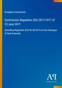 Titeltext: "Commission Regulation (EU) 2017/1017 of 15 June 2017". Blaues Cover mit dezenten Farbakzenten.