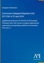 Europäische Kommission, Verordnung (EU) 2017/565 vom 25. April 2016. Blaues Cover, Antiphon Verlag-Logo unten rechts.