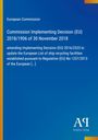 Oben steht "European Commission". Darunter: "Commission Implementing Decision (EU) 2018/1906 of 30 November 2018". Ein blaues Design.