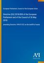EU-Richtlinie 2018/850 zur Deponierung von Abfällen, blaues Design mit gelben Akzenten und Verlag „Antiphon Verlag“.