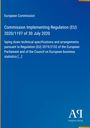 Titel: "Commission Implementing Regulation (EU) 2020/1197 of 30 July 2020". Europäische Kommission, blauer Hintergrund.