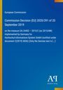 EU-Kommissionsentscheidung 2020/391 vom 20. September 2019 über Maßnahme SA.34402 in Deutschland. Blaues Layout.