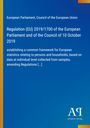 Titel: Regulation (EU) 2019/1700 des Europäischen Parlaments. Blaues Design, gelber Rand, Antiphon Verlag Logo.