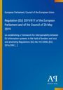 Regulation (EU) 2019/817 über EU-System-Interoperabilität. Blau mit orange-gelber Leiste links. Unten: Logo Antiphon Verlag.