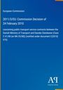 Text zur europäischen Entscheidung über Verträge im öffentlichen Verkehrsdienst. Blaues Design, "Antiphon Verlag" Logo.