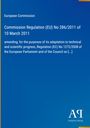 Titel: Commission Regulation (EU) No 286/2011. Hintergrund in Blau, Logo rechts unten.
