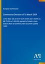 Text: "European Commission, Commission Decision of 10 March 2009..." Hintergrund: Blau mit gelbem Rand links. Logo: Antiphon Verlag.