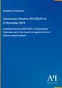 Text über eine EU-Richtlinie. Hintergrund blau. Unten rechts "Antiphon Verlag"-Logo.