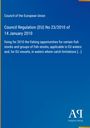 "Council Regulation (EU) No 23/2010 of 14 January 2010. Fixing fishing opportunities for 2010. Blau mit weißem Text."