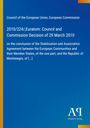 Text über EU-Ratsbeschluss, blaues Design mit gelbem Streifen links und Logo unten rechts.