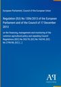 „Regulation (EU) No 1306/2013“ steht oben. Blaues Cover mit einfachem Layout. Symbol unten rechts.