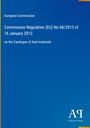 Titel: EU-Verordnung Nr. 68/2013 zum Katalog von Futtermitteln. Blau mit Antiphon Verlag Logo.