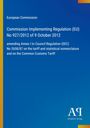 Titel: "Commission Implementing Regulation (EU) No 927/2012 of 9 October 2012". Blauer Hintergrund, gelber Streifen links.