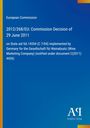 Text: "2012/268/EU: Commission Decision of 29 June 2011." Blaues Cover mit gelbem Rand und Verlagslogo "AQ".