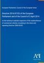 Directive 2014/47/EU über technische Kontrollen von Nutzfahrzeugen. Blaues Cover mit "Antiphon Verlag" Logo unten.