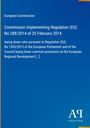 Text: "European Commission, Commission Implementing Regulation (EU) No 288/2014 of 25 February 2014."  
Blauer Hintergrund.